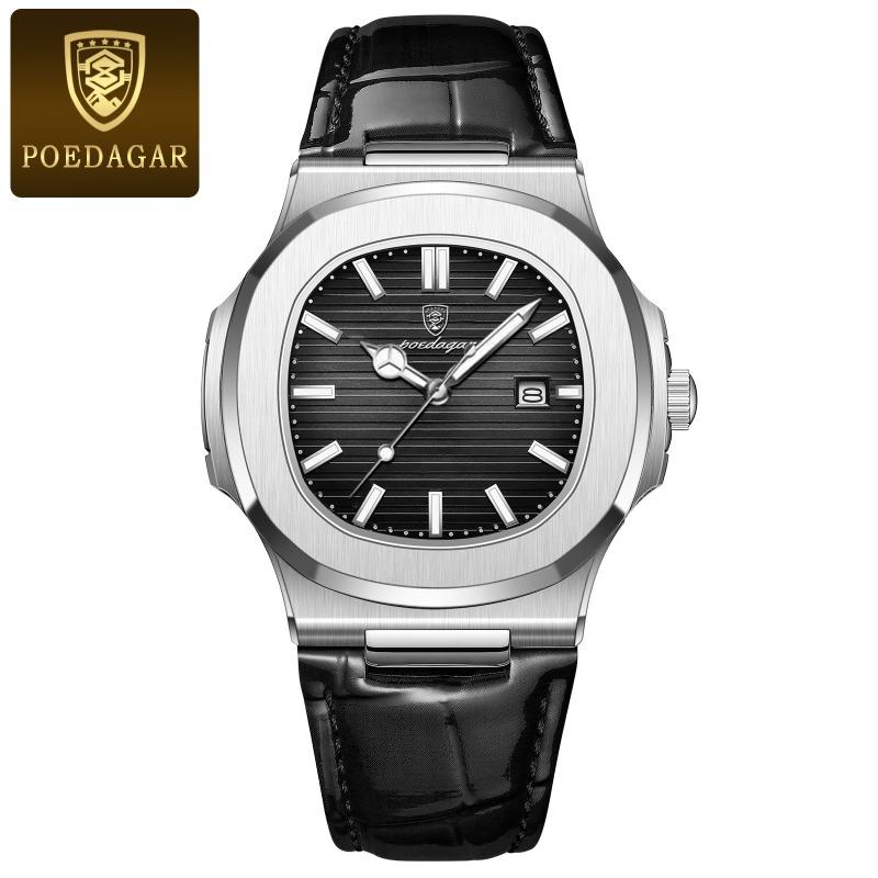 New Top Brand Ultra Thin Men's Watch New Fashion Waterproof Quartz Calendar Luminous Wristwatch