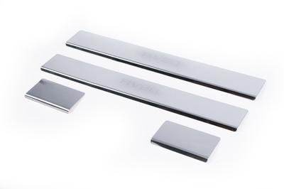 Door Sills Carmos V2 (4 Pcs, Stainless Steel) for Chevrolet Aveo T300 2011-2020