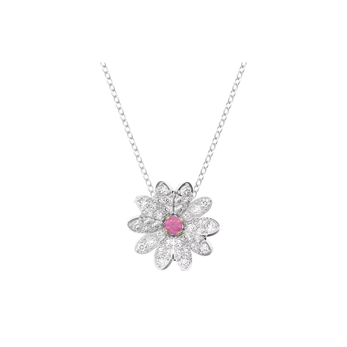 Swarovski Eternal Flower Exquisite Trend Necklace Women necklace 5642868 Box (Random Color)