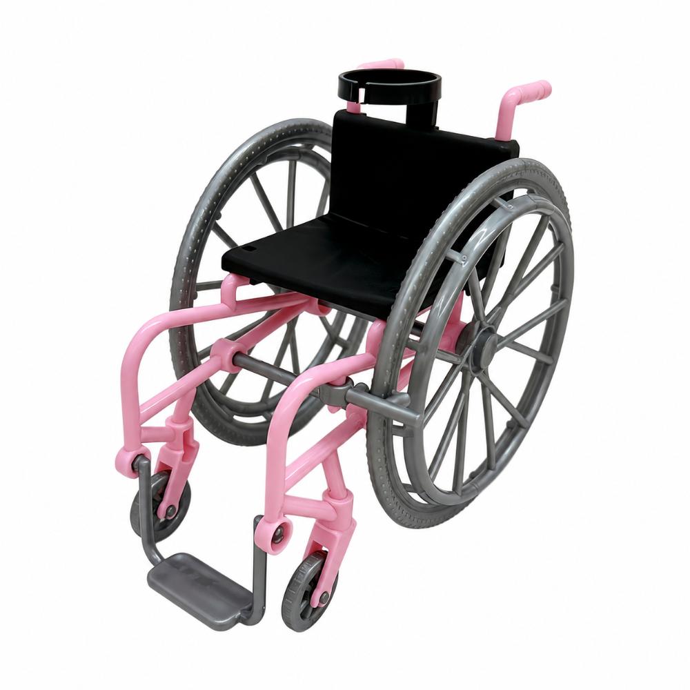 Safe Plastic Material Miniature Wheelchair Toy Simulation Wheelchair Model  For Dolls