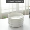 Pure White Ceramic Deep Rimmed Plates