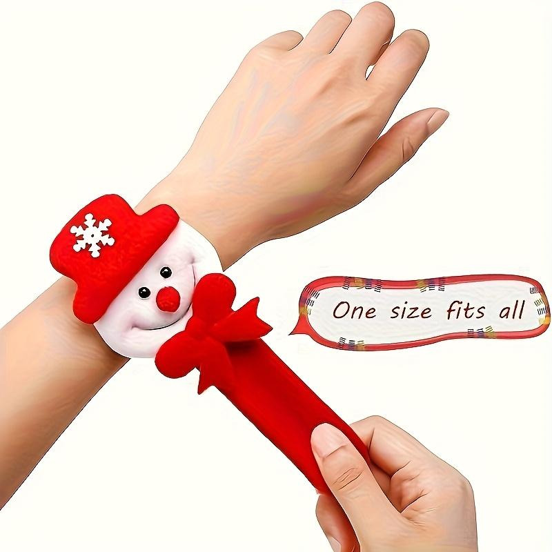 20-delat jultema-armbandset med mönster inklusive Jultomten, snögubbe och renar. Perfekt för högtidsdekorationer och tillbehör
