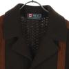 TOKYO CROSS Two-tone color Long sleeve knit cardigan L Brown Men's Used
