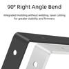 Reinforced L Shaped Wall Support Brackets Rustproof Steel Mounting Hardware for Shelves Cabinets Home Office Storage