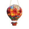 1 Stück Heißluftballon-Fänger Acryl Wandbehang Farbige Dekoration Innen Fensterdeko Hängende Kunst für Innen Außen