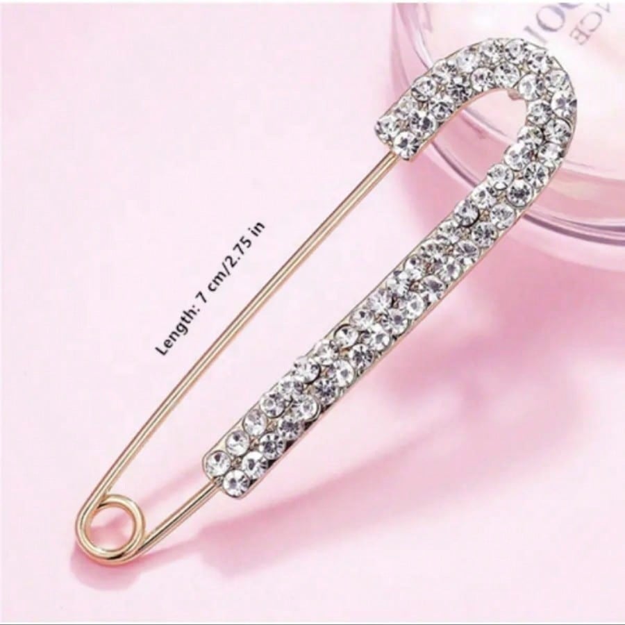 One Set Of Ladies Rhinestone Trouser Buckle Pin Belt Buckle Fixed Clothes Clip Waist Clip Adjust Clothes Size Waist Accessories Christmas