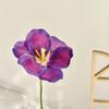 White Fake Flowers Tulip Single Stem Wedding Bouquet Flowers  Indoor Decoration