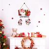 Decorative Christmas Wall Hanging Wooden Art Decoration Item for Home | Office | Living Room | Bedroom (Love-2Penguin)
