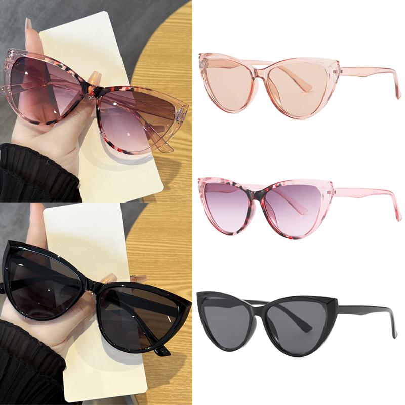 Car Sun Glasses 3pcs Fashion Cat Eye Large Frame Sunglasses Women Classics Square Brand Designer Driving Sunscreen Goggles