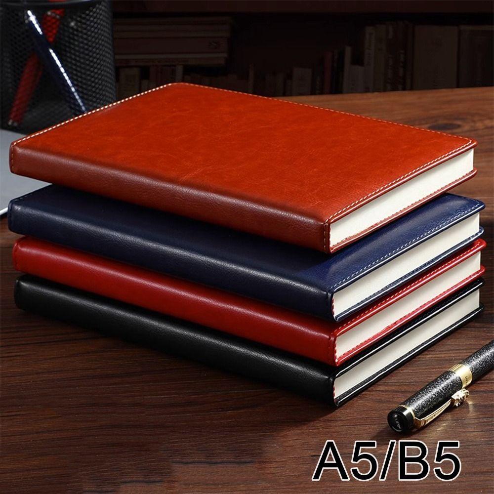 PU-Leder-Abdeckung A5 Büro-Notizbuch 240 Seiten A5 Quadratische Notizbücher Schreibblock