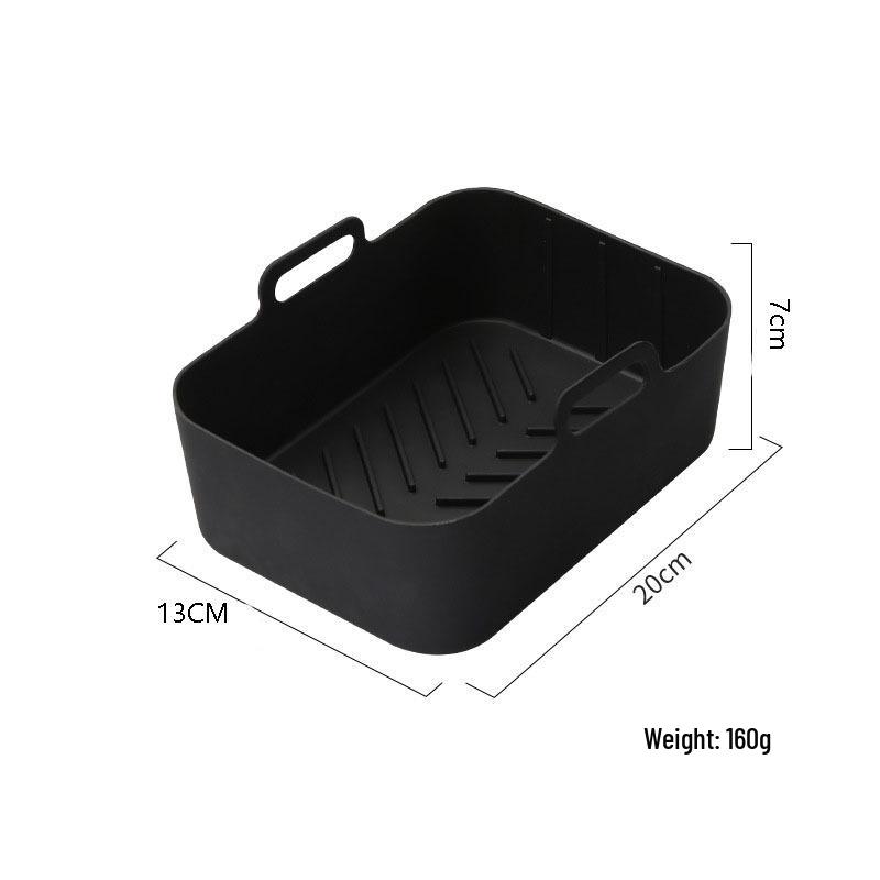 Silicone Air Fryer Accessory Set: Inner Pot Tray, Baking Rack, Steaming Rack, Baking Pan