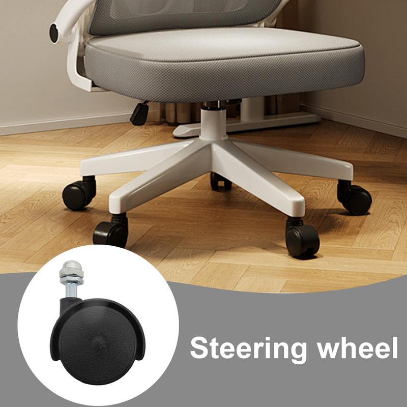 Rodízios para cadeira giratória, conjunto de 4 peças, rodas para aquecedor a óleo com design espiral, rodízios básicos para cadeiras, rodízios para aquecedores elétricos de chão.