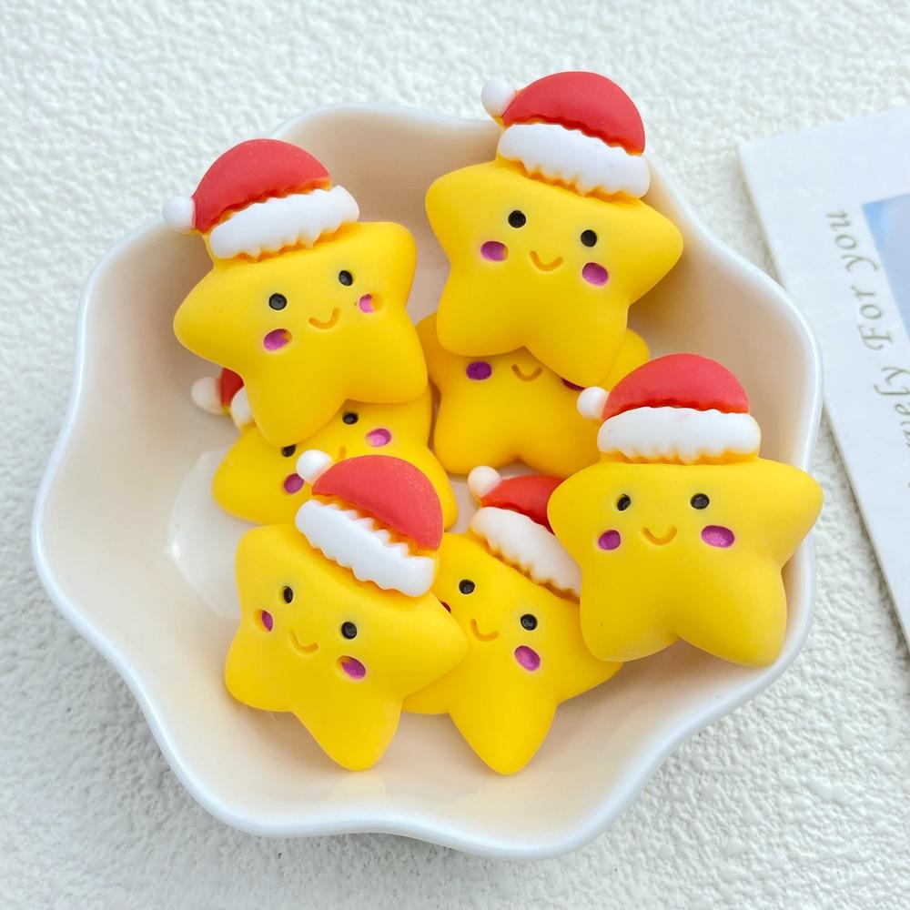 

10Pcs New Cute Resin Cartoon Christmas Collection Series Flat Back Parts Embellishments For Hair Bows Accessories