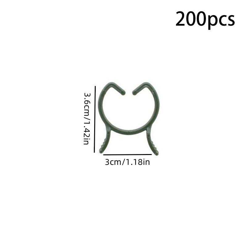 100 ks Plastové klipy na orchideje Klip pro podporu rostlin Květiny a popínavé rostliny pro podporu stonků popínavých rostlin Květiny Rostou vzpřímeně Zahradní potřeby