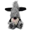 Mysterious Black Dog Gnomes Statue Plush Dolls Handmade Scandinavian Figurine Dog Ear Elf Figure Ornament Home Decors