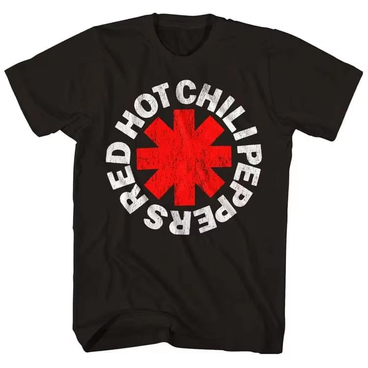 2026 New Cotton Tshirt Red Hot Chili Peppers Unisex Cartoon Cool Funny Wounisex And Unisex Tshirt Harajuku Shortsleeve Loose Tees