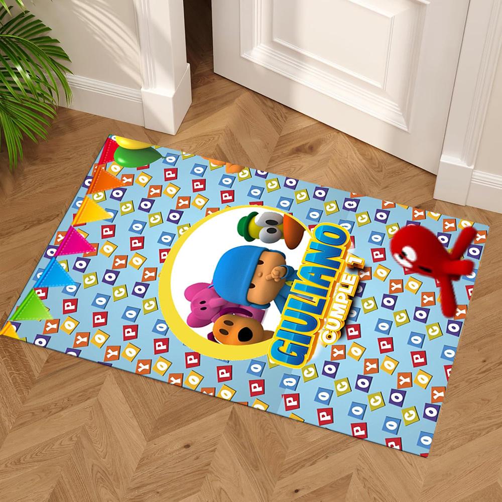 Pocoyo Carpet Suitable for Dormitory Living Rooms Game Room Hallway Anti-slip Rug Decorate Offices Perfect Gift for Friends & Family
