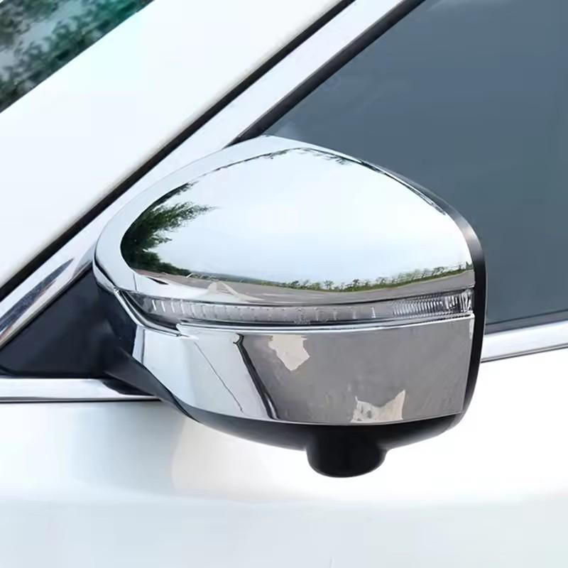 For Nissan X-Trail XTrail T32 Rogue Qashqai J11 2014 2015 2016 2017 2018   Rearview Mirror Cover Trims Car Accessories