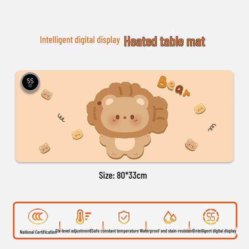 Electric Heating Desk Pad - Warm Mouse Pad for Office & Student Use