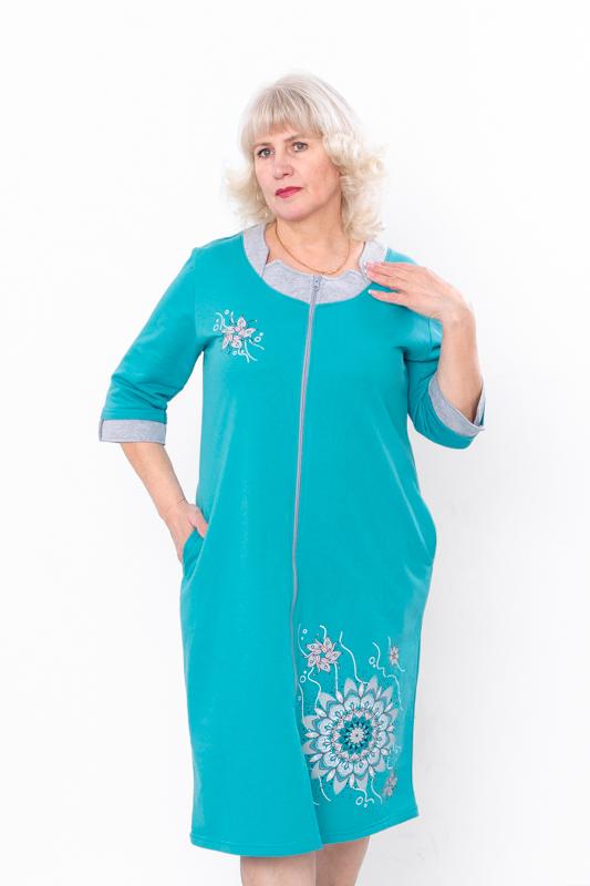 Halat Fleece cu Fermoar pentru Femei – Material Moale & Imprimeu Elegant, Sezon Mediu, 8004-023-33 HC