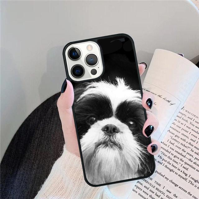 Cartoon Shih Tzu Dog Coque Shell For iPhone 17 Air 15 16 14 13 12 Pro Max 11 Pro Max Plus Phone Case Cover