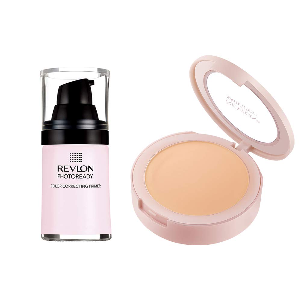 Revlon Poreless Glowing Skin Kit 002 Makeup Base Set 0g 27mL & +