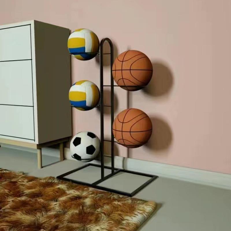 For 2/3/4/5Layers Basketball Storage Rack Indoor Children Balls Placed Rack Football Volleyball Basketball Holder Balls Metal St