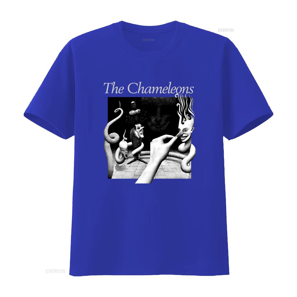 Vintage Sombre Surréaliste The Chameleons Groupe Post-Punk Impression T-shirt Décontracté vintage Lavé Confortable homme Élégant Unisexe graphique