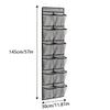12/24 Grids Wall-Mounted Sundries Shoe Organiser Fabric Closet Bag Storage Rack Mesh Pocket Clear Hanging Over The Door Box