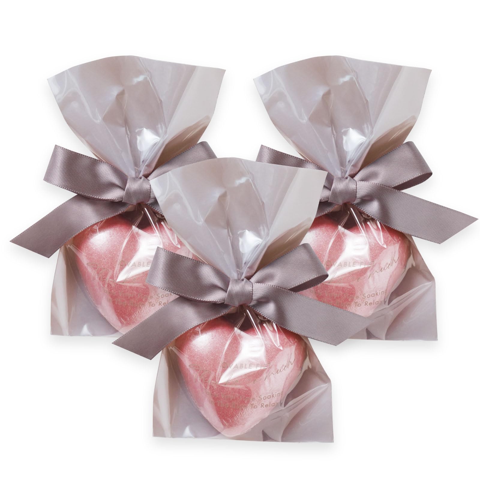 

Bath Salts Carbonated Lovable Bath Fizz Set Rose Note Scent Cloudy Moisturizing Individually Wrapped Women Retirement Thank You Wedding Gift Small