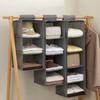 1/3/4/5 Layer Portable Wardrobe Hanging Storage Bag Interlayer Drawer Type Clothes Hangers Holder Hanging Closet Organizer