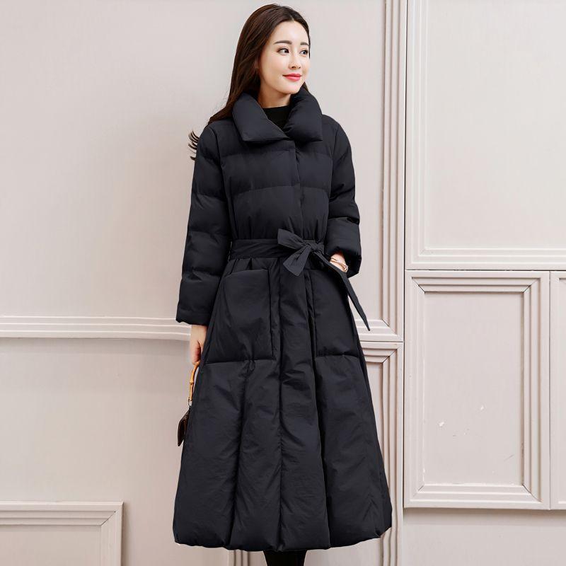 Women's Medium and Long Cotton-padded Clothes, Winter New Korean Version Loose Bf Down Cotton-padded Clothes, Winter