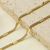 Girls' Simple Chain 316 Material Gold Necklace Fashionable Versatile Personalized Anklet Bracelet