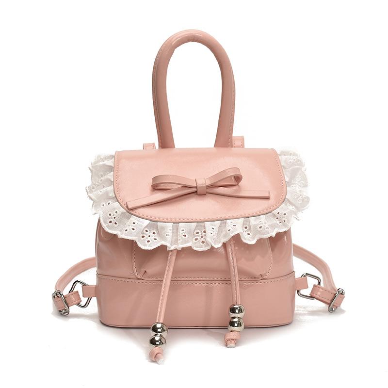 Backpack women's travel lightweight high value 2025 new niche design bow casual schoolbag travel backpack