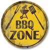 Metal Poster Round BBQ Beer Outdoor Wall Art Decor