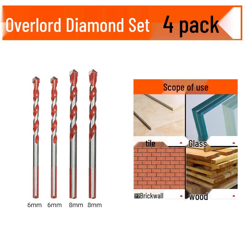 6mm Alloy Triangle Drill Bit for Concrete, Glass, and Cement