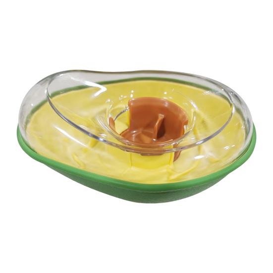 Interactive Dog Treat Dispensing Toy Avocado Shaped Puzzle Slow Feeder Puppy Enrichment Training Toy for Small Medium Large Dogs