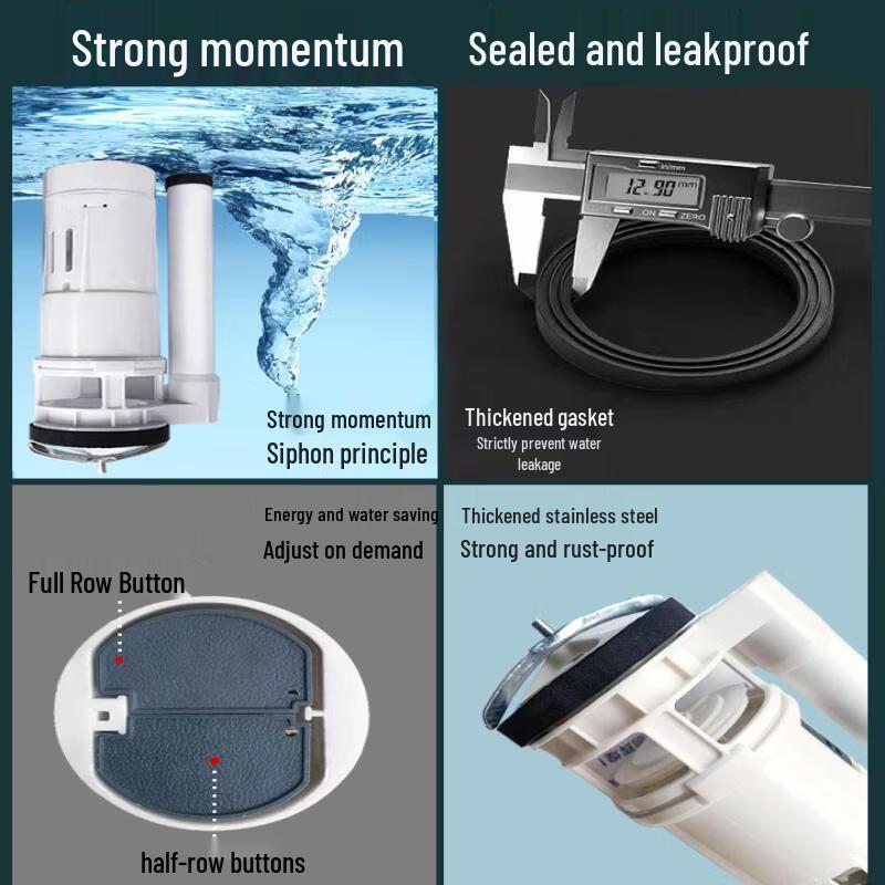 Toilet Tank Flush & Fill Valve Components