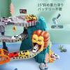 Zmart Toy Car Truck Lion Theme Model Car Miniature Car Track Lion Slope Toy Gravity Driving Battery-Free 3D Track Automatic Driving Educational Toy Fo
