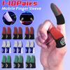 1-10Pairs Gamer Finger Sleeves Sweatproof Anti Slip Gamer Finger Covers Touch Screen Fingertips Sleeve For PUBG Mobile Game