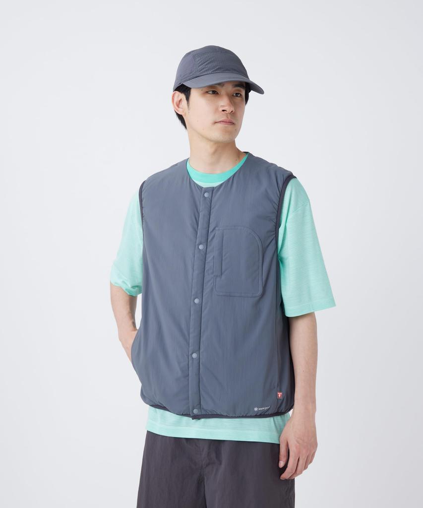 Snow Peak Flexible Insulated Vest and Size L VT-26SU001, Men's Women's, Black,