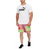 Puma Fit Cashew Flower Logo Print Basketball Sports Casual Shorts Unisex Shorts Red Green 537101-01