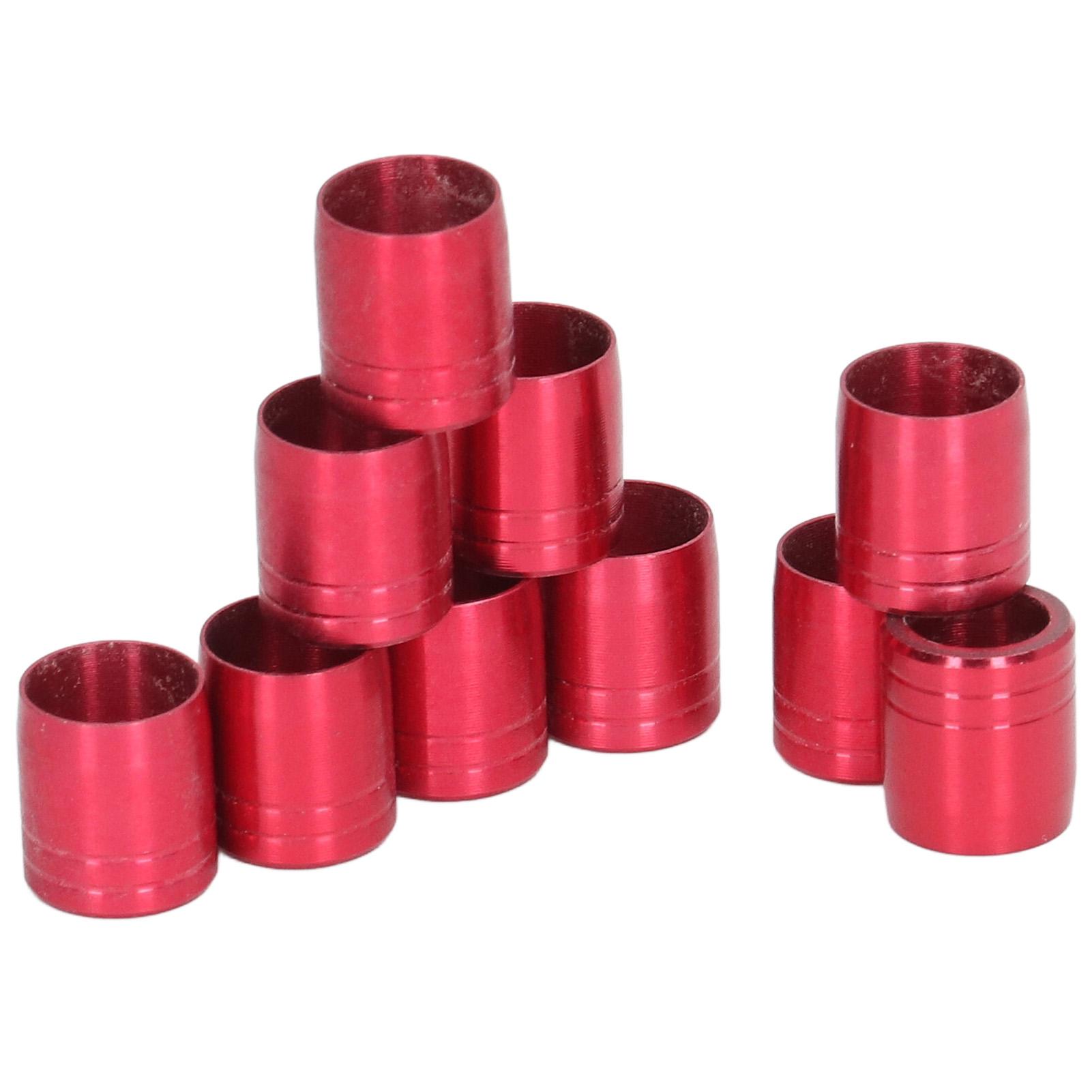 

10pcs Archery Arrow Shaft Rings Aluminum Alloy Bow Arrow Support Explosion Proof Ring 7.6mm Red for