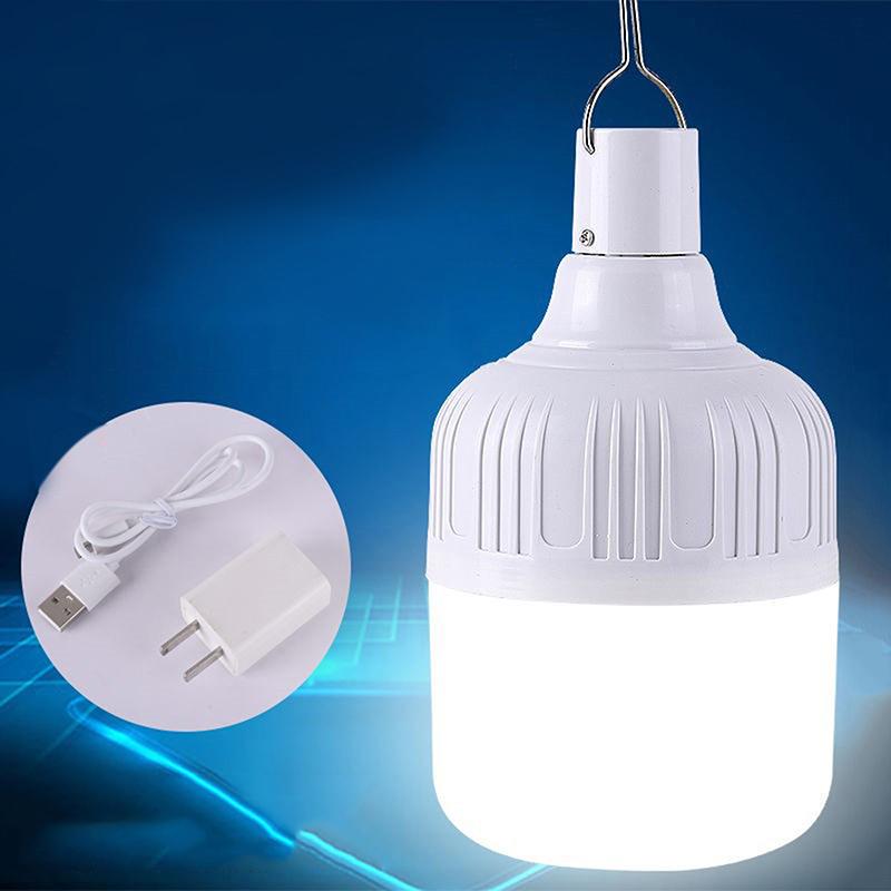 1Pc Outdoor Usb Rechargeable Led Lamp Bulbs 60W Emergency Light Hook Up Camping Fishing Portable Lantern Night Lights
