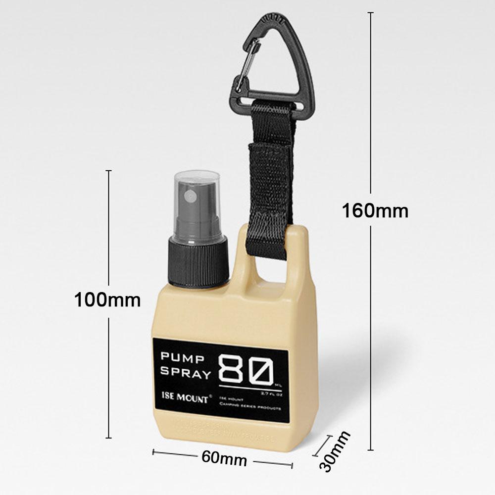 Outdoor Camping Wandern 80 ml Sprühflasche Reise Tragbare Sprühflasche Kleine Flasche HookUp
