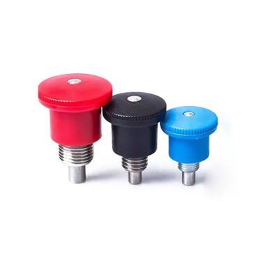 In Stock M8/10/12/16 Fine Thread KST218 Carbon Steel Index Plungers Mini Indexes Spring Dowel Locking Screw Fine Thread Index Bolts