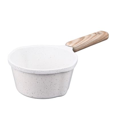 Kitchen Sauce Pan Prevents Stick Deepening Height   Stone Sauce Pot with Pour Spouts for Pouring Oil Milk Heating Frying