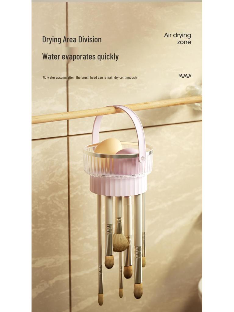 Silicone Makeup Brush & Blender Cleaning Kit with Drying Rack