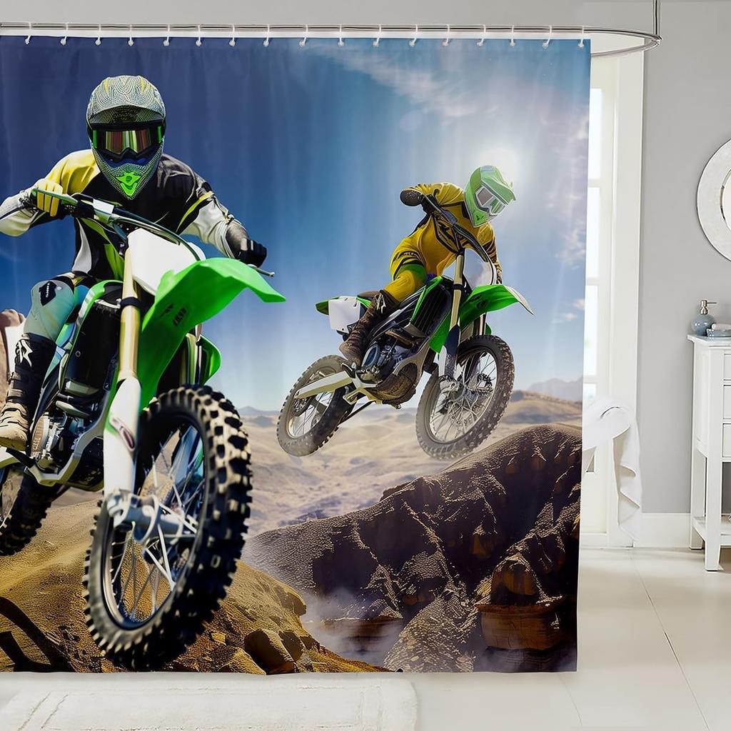 Kids Dog Shower Curtain Puppy Cat Kitten Pattern Bathroom Shower Curtain Set for Boys Teens 3D Pet Animal Bath Curtain Cute