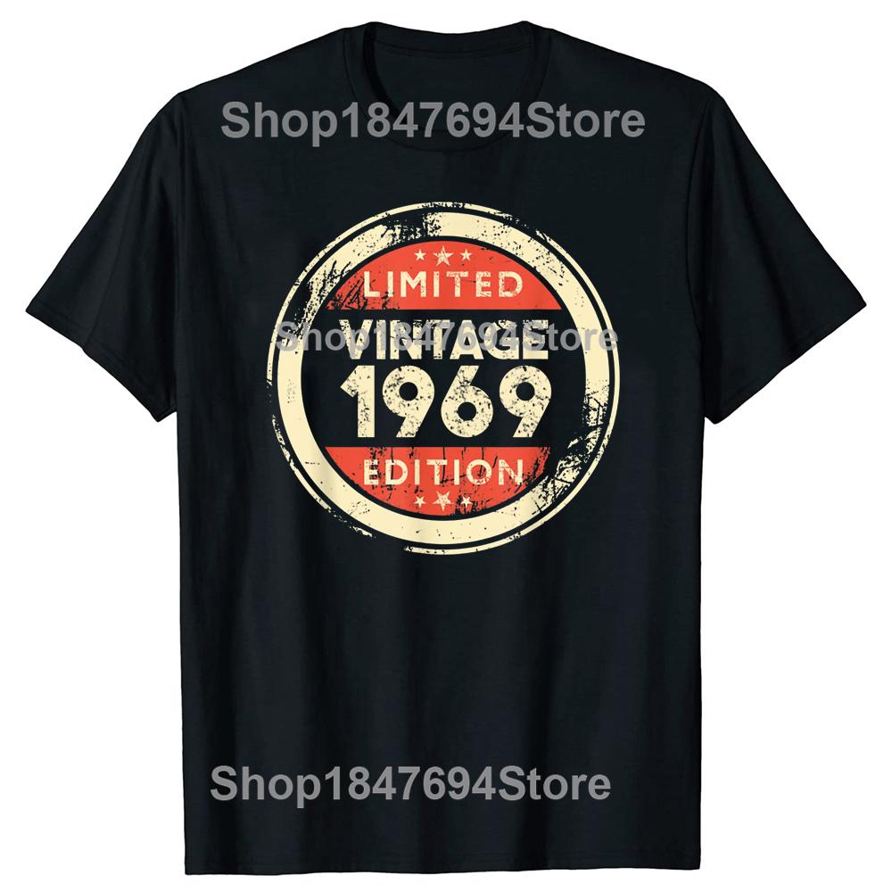 New Men 1969 Shirt 57 Years Old T Shirt Oversize Printed Casual Tee shirt Casual Short Sleeve Vintage Couples TShirt